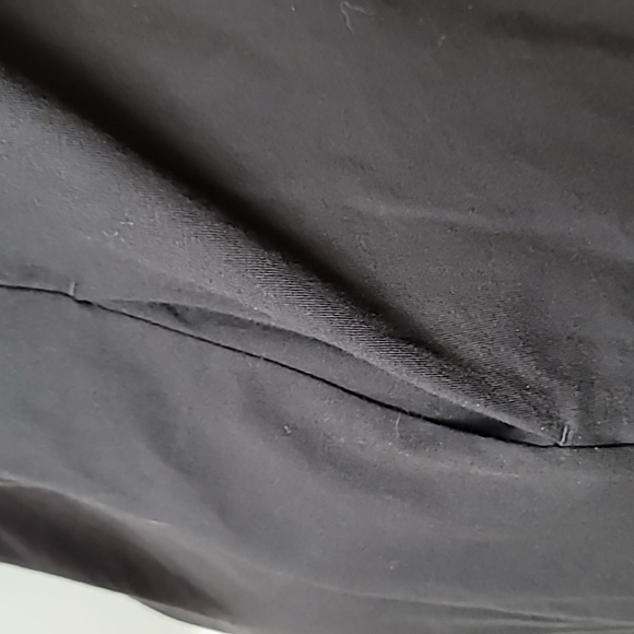 It has pockets!!! UNIQLO BLACK COTTON DRESS ~ PUFFY SLEEVES ~ SIDE SEAM POCKETS - Picture 5 of 14